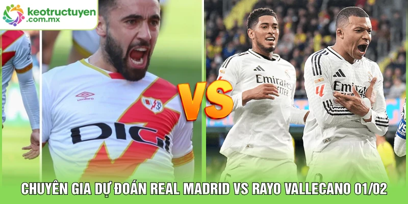 Chuyên gia dự đoán Real Madrid vs Rayo Vallecano 01/02